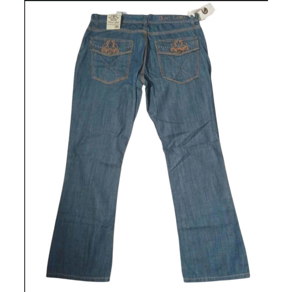 Y2K Blac Label Premium Embroidered Grunge Jeans 36x30 NWT